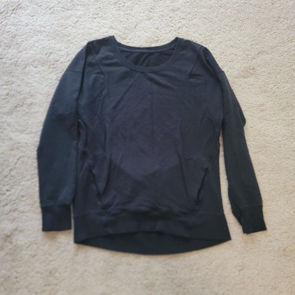 Zella Black Crewneck Pullover Size M